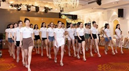 Thí sinh Miss World Việt Nam 2023 gấp rút chuẩn bị cho đêm chung khảo